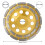 Meule diamant en gobelet à double rangée de 150 mm jaune 5