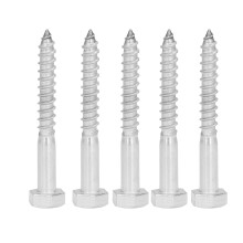 Tornillo lag hexagonal para madera autoperforante M6x50mm A2-70 Tal como en las fotos