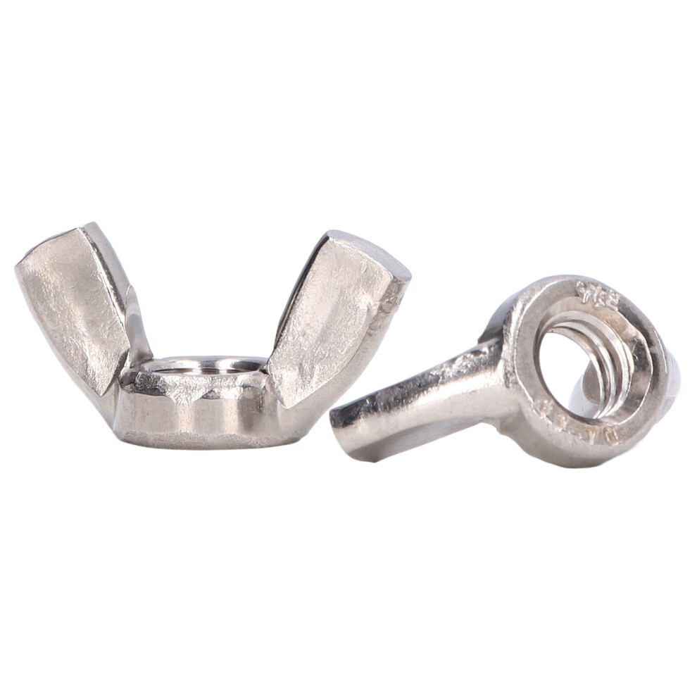 50Pcs Wing Nuts Assortment Kit 304 Stainless Steel Nut Replacement Din 315 Hardware Partsm6 4981321752266
