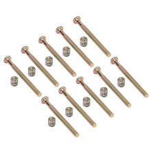 10 Sets Baby Bed Crib Screw M6 Galvanized Stainless Steel Hex Socket Head Cap Screws Hardware Kit for FurnitureM6x70mm