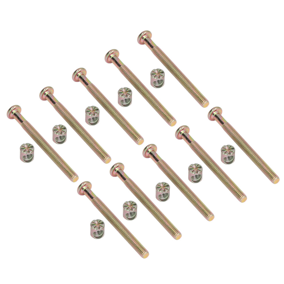 10 Sets Baby Bed Crib Screw M6 Galvanized Stainless Steel Hex Socket Head Cap Screws Hardware Kit For Furniturem6x70mm 4991321752098