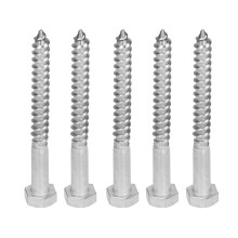 Tornillos para madera de acero inoxidable 304 tipo lag M8x80 mm cabeza hexagonal autorroscantes