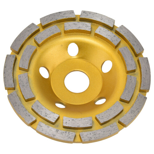 Rueda de copa de diamante amarillo de 125 mm