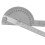 Goniometro 0-180 a due braccia Finder argento 250mm 6
