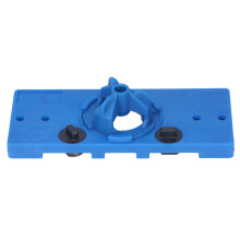 Gabarit scie-cloche pour charnières, guide de perçage 35 mm, kit de menuiserie, poinçon et localisateur de forage, bleu
