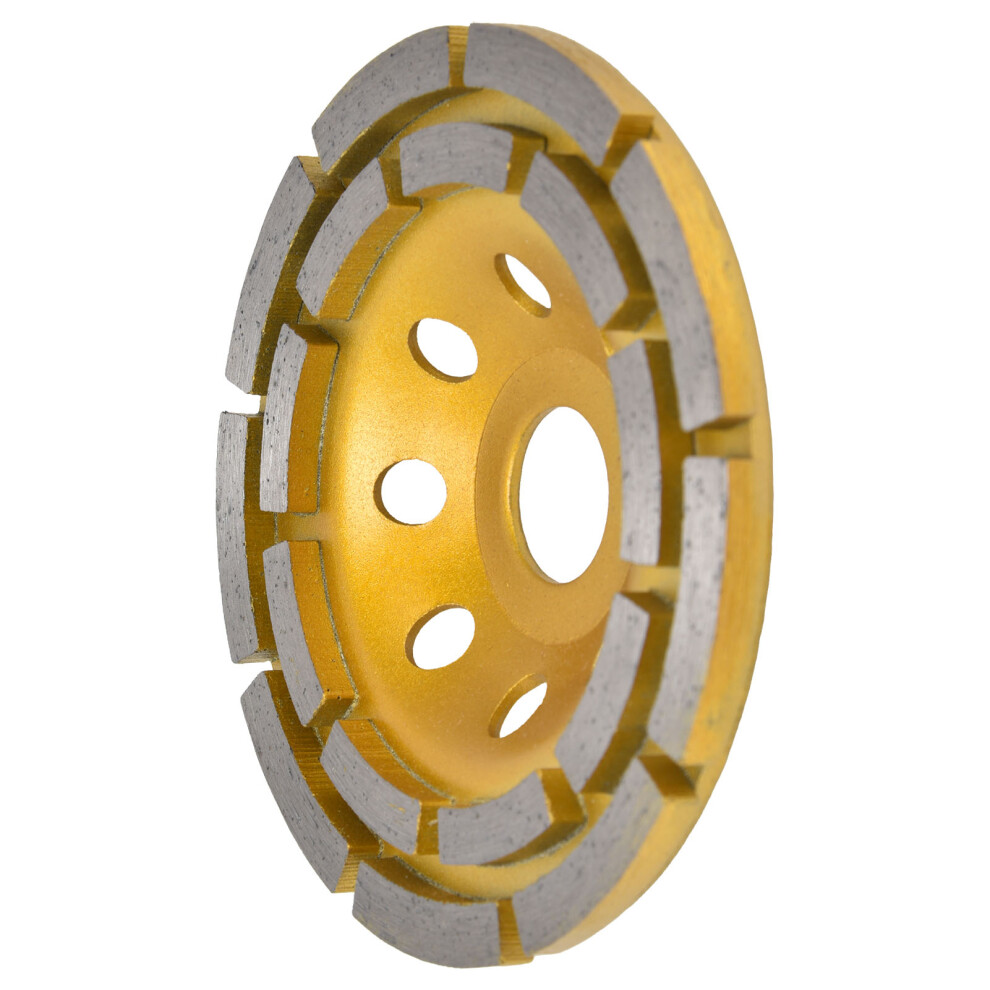 Diamond Cup Grinding Wheel Double Row Concrete Grinding Wheels for Granite Stone Marble115mm