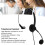 H360-3.5MV negro micrófono para auriculares con conector en ángulo de 3.5mm 6