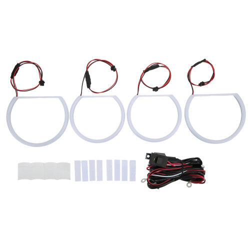 Kit Halo Angel Eyes LED blancs pour E46 E90 E91 3528 1