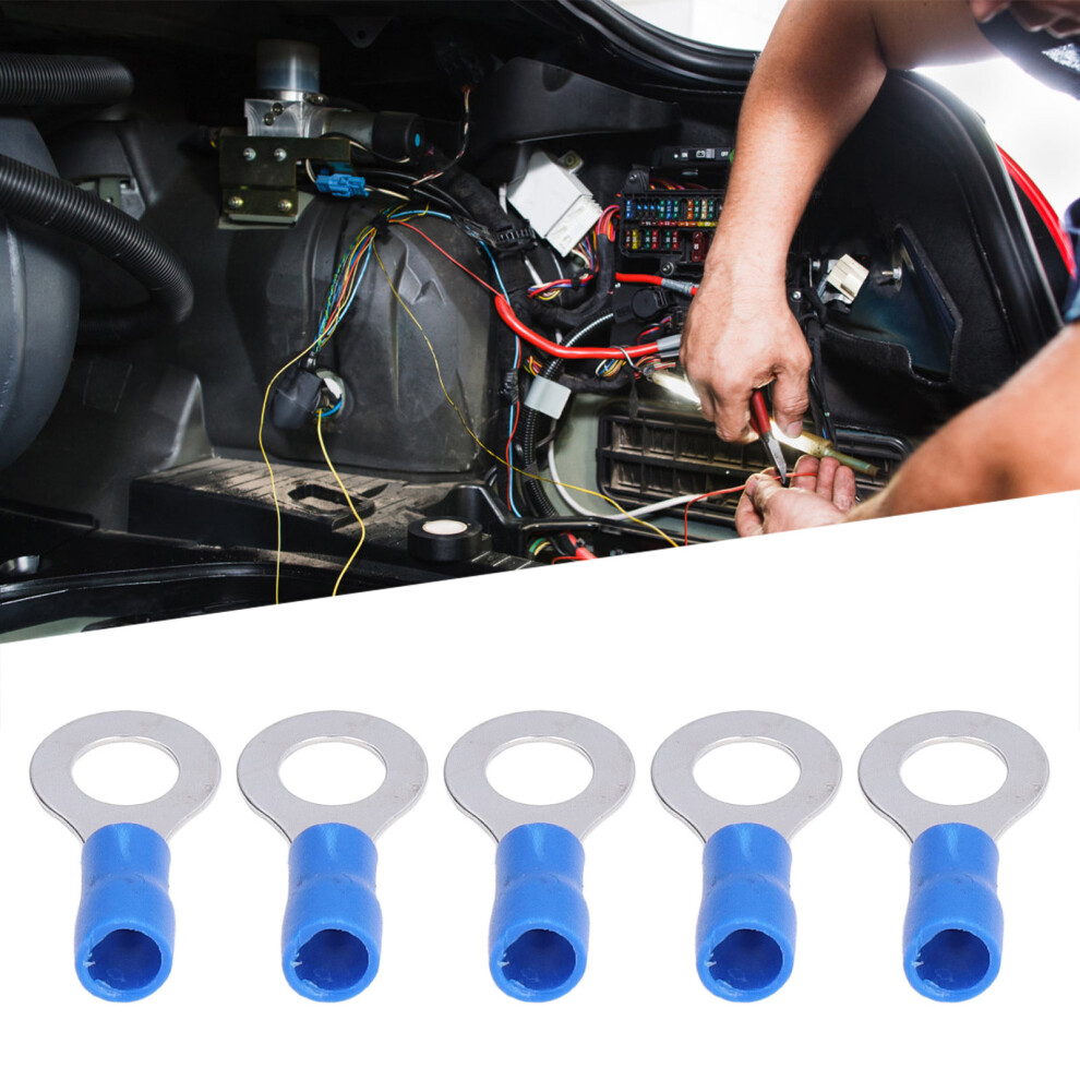 100Pcs Pre Insulated Ring Terminals Copper Pvc Crimp Terminal Connectors For Machinery Awg 16Â14 4021321756052