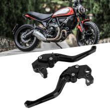 Verstellbare kurze Motorrad-Brems- und Kupplungshebel für Ducati Scrambler 400/800/1100, schwarz
