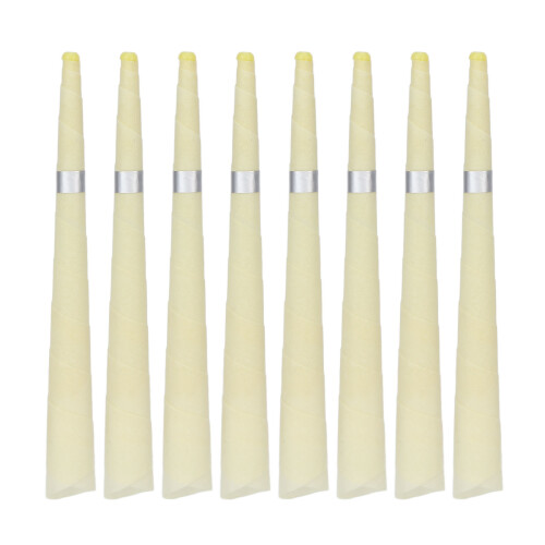 Ensemble de 8 pièces de bougies d'oreille en cire naturelle plus sûr 1