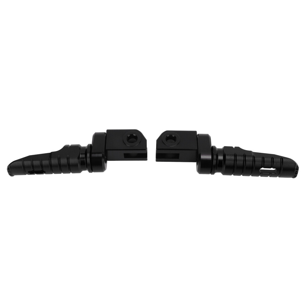 2Pcs Motorcycle Front Foot Pegs Cnc Aluminium Alloy Footrest Replacement For Aprilia Rs660 Rsv4 Tuono 660 V4 1100Black 7641321756875