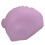 Bonnet de natation en silicone 78 g, taille unique, violet rosé 12