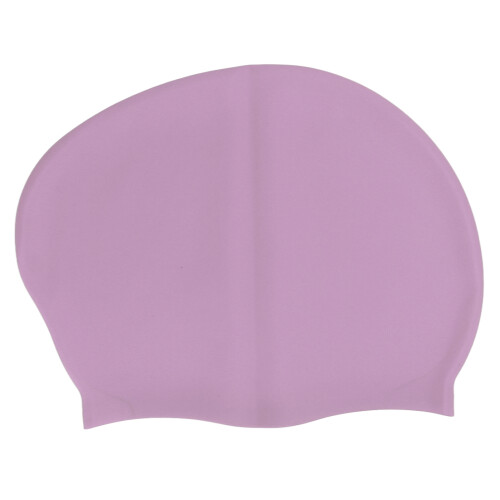 Bonnet de natation en silicone 78 g, taille unique, violet rosé 2