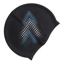 Gorro de silicona para natación, para adultos con cabello largo, protección para oídos