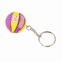 Llavero de baloncesto 1 pieza metal & silicona multicolor