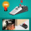 Fermoporta con allarme 120 dB Lunghezza 13,7 cm, Larghezza 4,7 cm, Altezza 3,8 cm 12