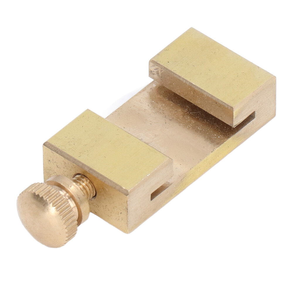 Brass Scribe Steel Ruler Positioning Limit Block Woodworking Angle Line Scriber Locator 7681321759377