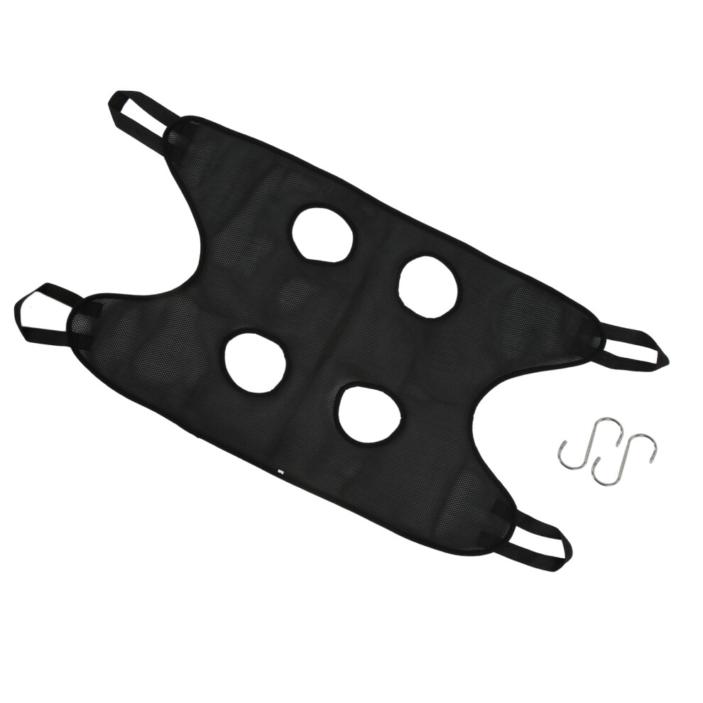 Pet Grooming Hammock Breathable Dog Grooming Sling for Pet Bathing Washing Grooming and Trimming NailBlack 81x48cm