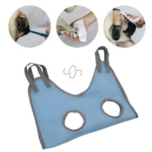 Hamac de toilettage pour animaux 92x52cm tissu en maille bleu