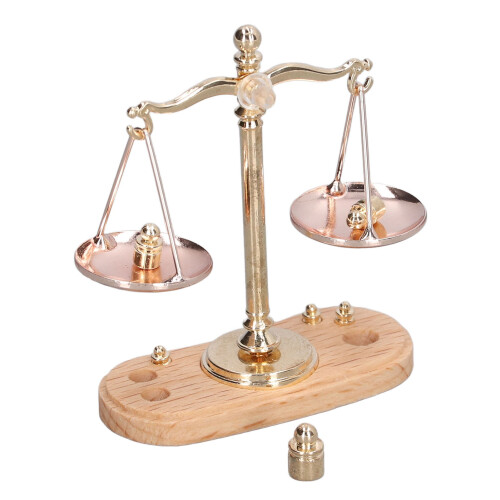 1:12 Bilancia retrò per casetta delle bambole - lega e legno