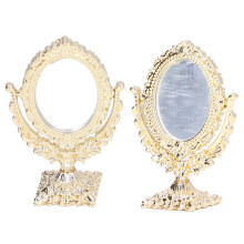 1:12 Lampe-miroir miniature en alliage ovale pour maison de poupée