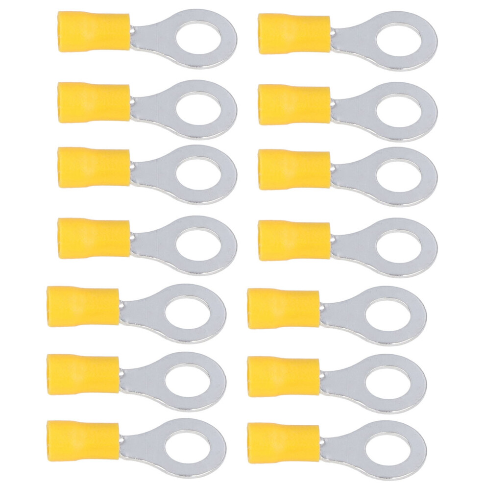 100Pcs Insulated Ring Terminals Electrical Wire Crimp Connectors Copper Awg12-10 Rv5.5-8 8341321761921