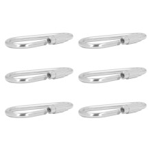 20 piezas de anillos para patas de aves de acero inoxidable resistentes a mordidas - S