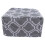 Housse de protection 21x33,5x33,5 cm gris fleuri 2