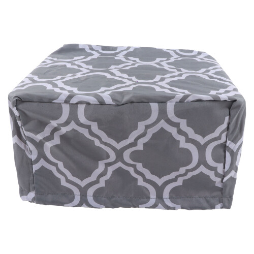 Housse de protection 21x33,5x33,5 cm gris fleuri 1