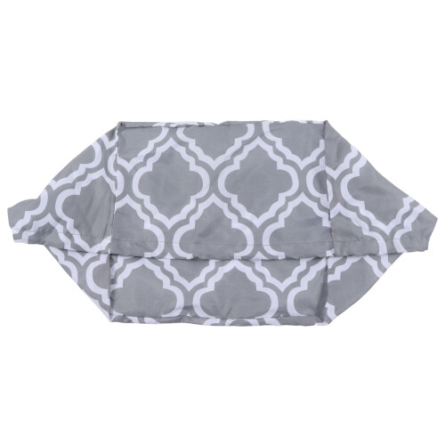 Housse de protection 21x33,5x33,5 cm gris fleuri