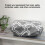 Housse de protection 21x33,5x33,5 cm gris fleuri 12