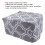 Housse de protection 21x33,5x33,5 cm gris fleuri 6