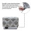 Housse de protection 21x33,5x33,5 cm gris fleuri 7