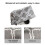 Housse de protection 21x33,5x33,5 cm gris fleuri 4