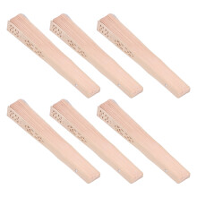 12 piezas de abanicos de madera, plegables, 412 g, Color: Como en las imágenes