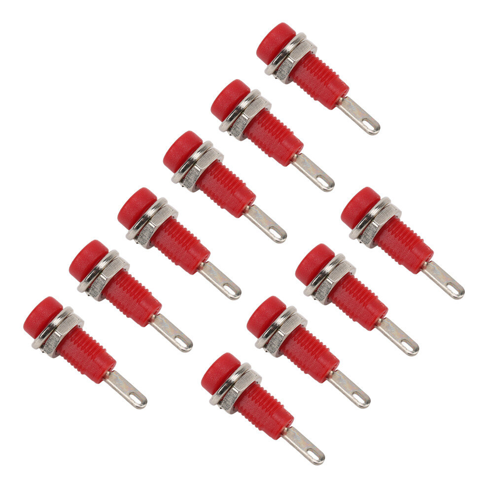 10Pcs J.40003 2Mm Banana Jack Panel Socket Extended Post Plug Adapter For Electronic Instrumentred 9341321762934
