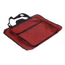 Borsa d'arte rossa in tela pieghevole di grande capacità per schizzi