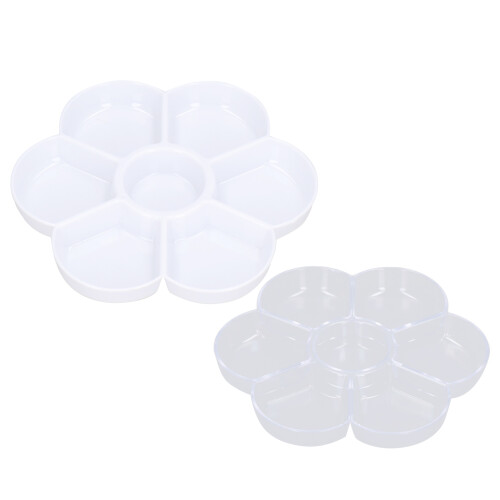 Paleta de acuarelas Plum de 7 cavidades, plástico engrosado 1