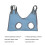 Hamac de toilettage pour animaux 81x48cm maille bleue 10