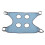 Hamac de toilettage pour animaux 81x48cm maille bleue 9