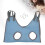 Hamac de toilettage pour animaux 81x48cm maille bleue 16