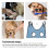 Hamac de toilettage pour animaux 81x48cm maille bleue 7