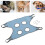 Hamac de toilettage pour animaux 81x48cm maille bleue 1