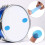 4 set di pad smorzanti in silicone per tamburo - Trasparente/Blu 10