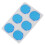 4 set di pad smorzanti in silicone per tamburo - Trasparente/Blu 7