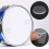 4 set di pad smorzanti in silicone per tamburo - Trasparente/Blu 12