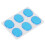 4 set di pad smorzanti in silicone per tamburo - Trasparente/Blu 8