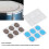 4 set di pad smorzanti in silicone per tamburo - Trasparente/Blu 9