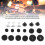 21Pcs Drum Cymbal Felt Pad Non Slip Instrument Accessory Replacement Part Set KitBlack 9